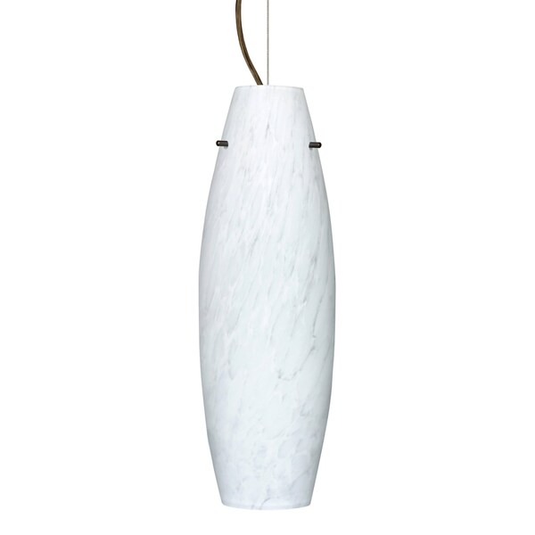 Besa Lighting Suzi 18 Cord Pendant, Carrera, Bronze Finish, 1x11W LED 1KX-412719-LED-BR - main